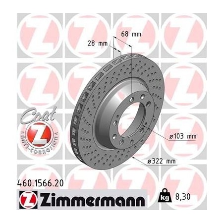 Zimmermann BRAKE DISC 460156620